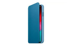 Кожаный чехол Leather Folio для iPhone Xs Max, Cape Cod Blue (MRX52ZM/A)