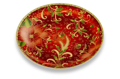 Блюдо 31см Lamart Palais Royal Рождественская звезда красное