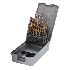 Набор сверл по металлу 1-10,5мм 24шт DIN338 HSSE-Co5 130° (пл. кейс) Ruko 215216RO