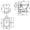 Чаша унитаза напольного под скрытый бачок Ideal Standard Tempo T328601