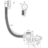 Cersanit 64285 Сифон для ванны SMART универсальный полуавтомат