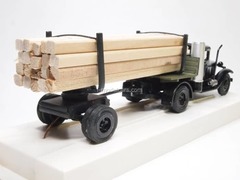 GAZ-42 Timber trailers with beam black LOMO-AVM 1:43