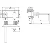 Gessi 44895#031 Gessi Emporio Via manzoni Bнешняя часть для настенного смесителя с длинным изливом, без донного клапана, цвет: Chrome
