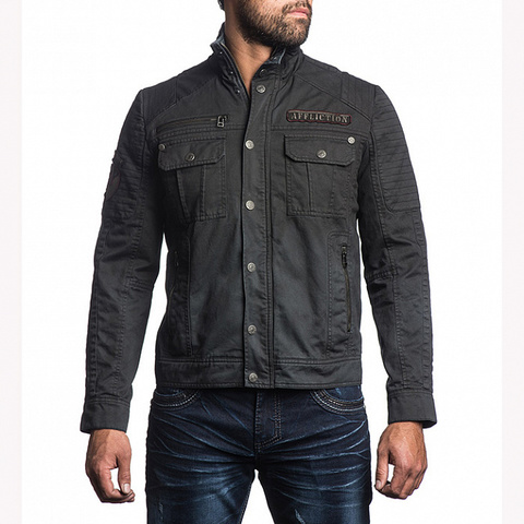 Affliction | Куртка мужская Dusty Trail Jacket 110OW264 перед на модели