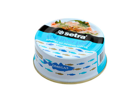 Паштет из печени трески Setra, 80г