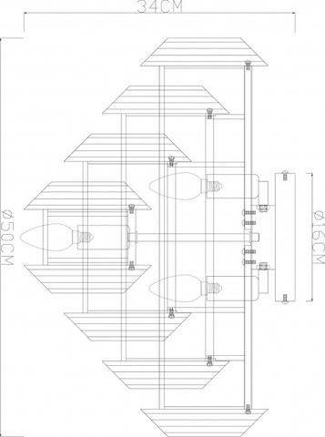 Потолочная люстра Arte Lamp JASTIN A2848PL-5GO