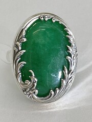 Вензель (кольцо из серебра)