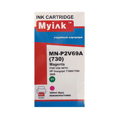 Картридж для (HP 730) HP Designjet T1600/T1700/T2600 P2V69A (восстановленный) Magenta (300ml, Dye) MyInk