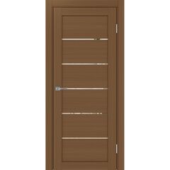 Купить Межкомнатная дверь экошпон Турин 506.12 орех с зеркалом