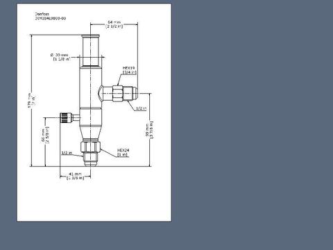 Регулятор давления в ресивере KVD 12 Danfoss 034L0171