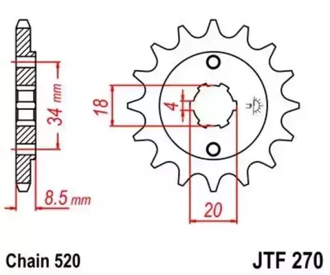 Звезда ведущая JTF270 13