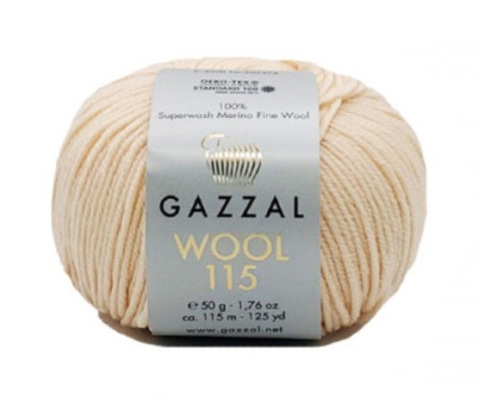 Пряжа Gazzal WOOL 115 3308 чайная роза (уп.5 мотков)