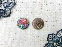 Пуговицы костюмные под дерево, d 1,5 см