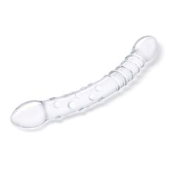 Двусторонний стеклянный фаллоимитатор 12’’ Girthy Double Trouble Glass Dildo - 30 см. - 
