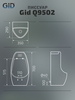 Gid Q9502 Керамический подвесной сенсорный писсуар