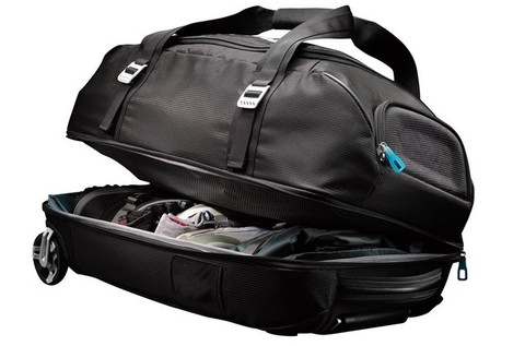 Картинка сумка на колесах Thule Crossover Rolling Duffel 56L тёмно-синяя - 5