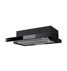 Вытяжка LEX Hubble G 2M 600 Black, встраиваемая, пристенная, две скорости, чёрная, 60x20 см