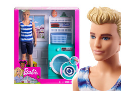 Кукла Barbie Кен и набор мебели для ванной