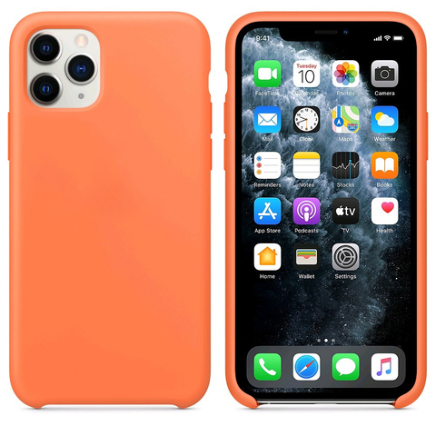 Силиконовый чехол Silicon Case Premium для iPhone 11 Pro Max (Vitamin C) 100% ORG