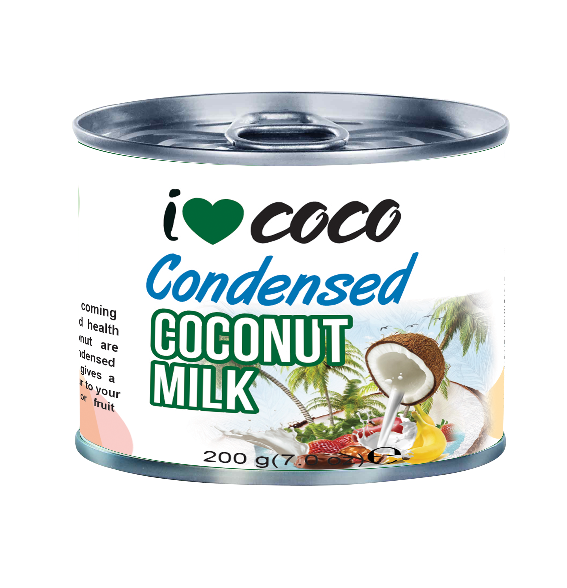 Молоко кокосовое сгущенное натуральное, ORGANIC, I❤COCO, 200мл купить в  Москве, цена 183 ₽ - интернет-магазин Эко Дары