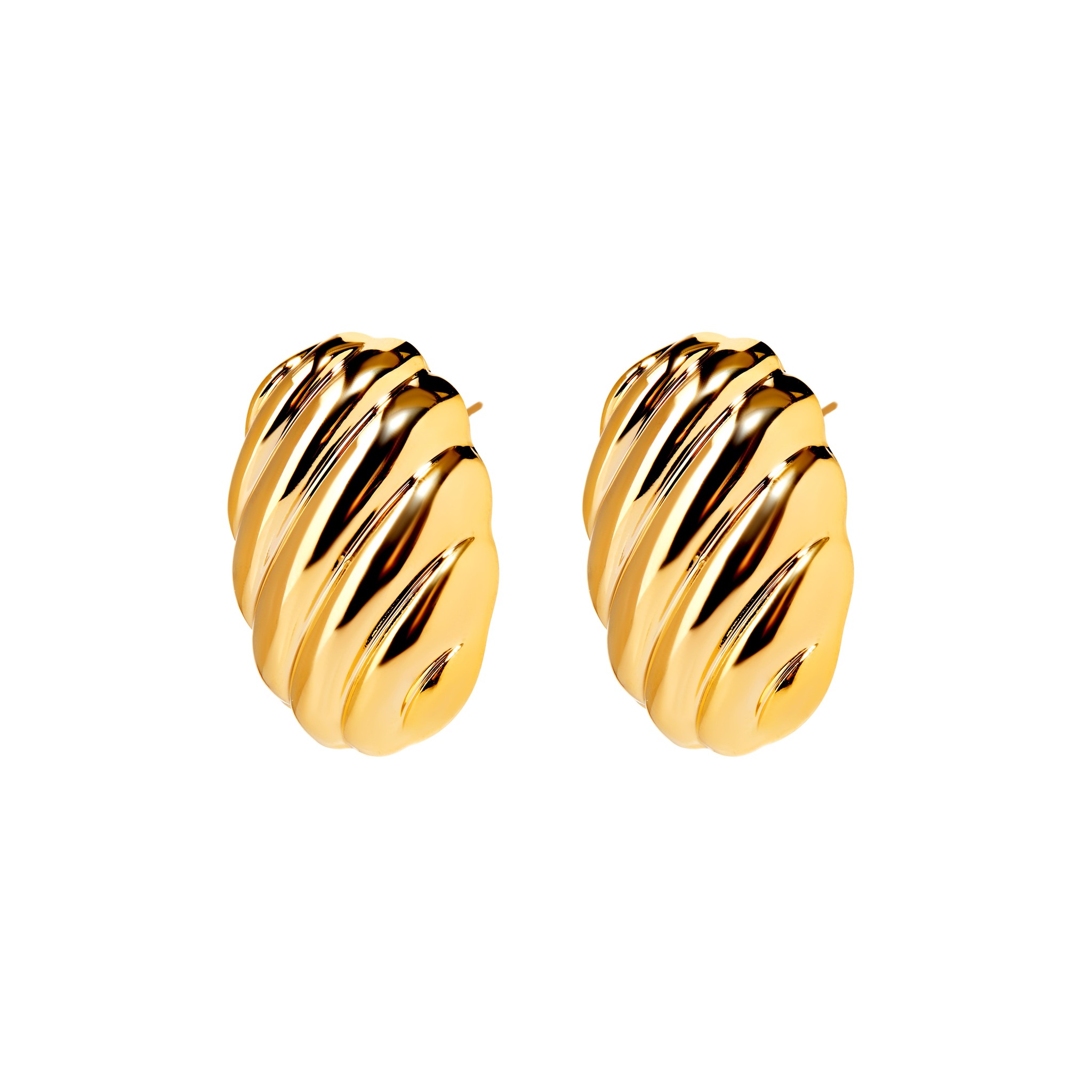 

Серьги Curved Chubby Earrings – Gold