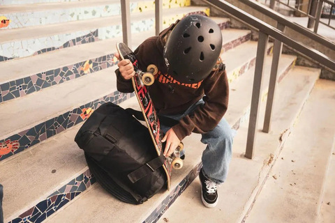 Картинка рюкзак для скейтборда Dakine MISSION STREET PACK 25L Black - 9