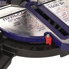 Пила торцовочная ПУЛЬСАР ПТ 210-1500 (1500Вт, 210х30мм, рез 60х115мм, 6,8 кг)