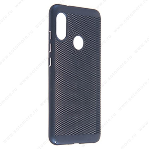 Накладка пластиковая перфорированная для Xiaomi Mi A2 Lite синий