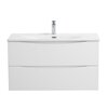 BelBagno MARINO-CER-N-900-2C-SO-WO-P MARINO-CER-N База под раковину подвесная с двумя выкатными ящиками, Rovere Bianco, 896x455x500, MARINO-CER-N-900-2C-SO-WO-P