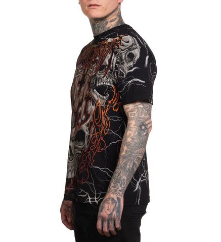 Affliction | Футболка мужская Cosmic Inferno Tee A26787 слева