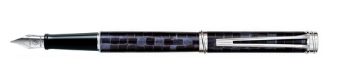 Ручка перьевая Waterman Harmonie Lacquer Patio Blue & Grey CT, F (S0701660)