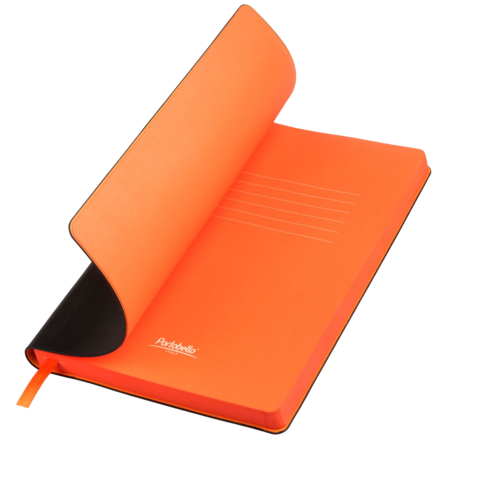 Ежедневник Latte NEW недатированный, черный/оранжевый (без упаковки, без стикера)