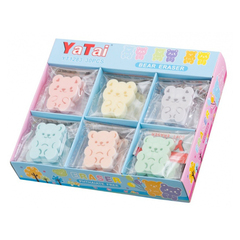 
          Ластик Basir, фигурный, серия "Мишка", разноцветный корпус в индивидуальной упаковке