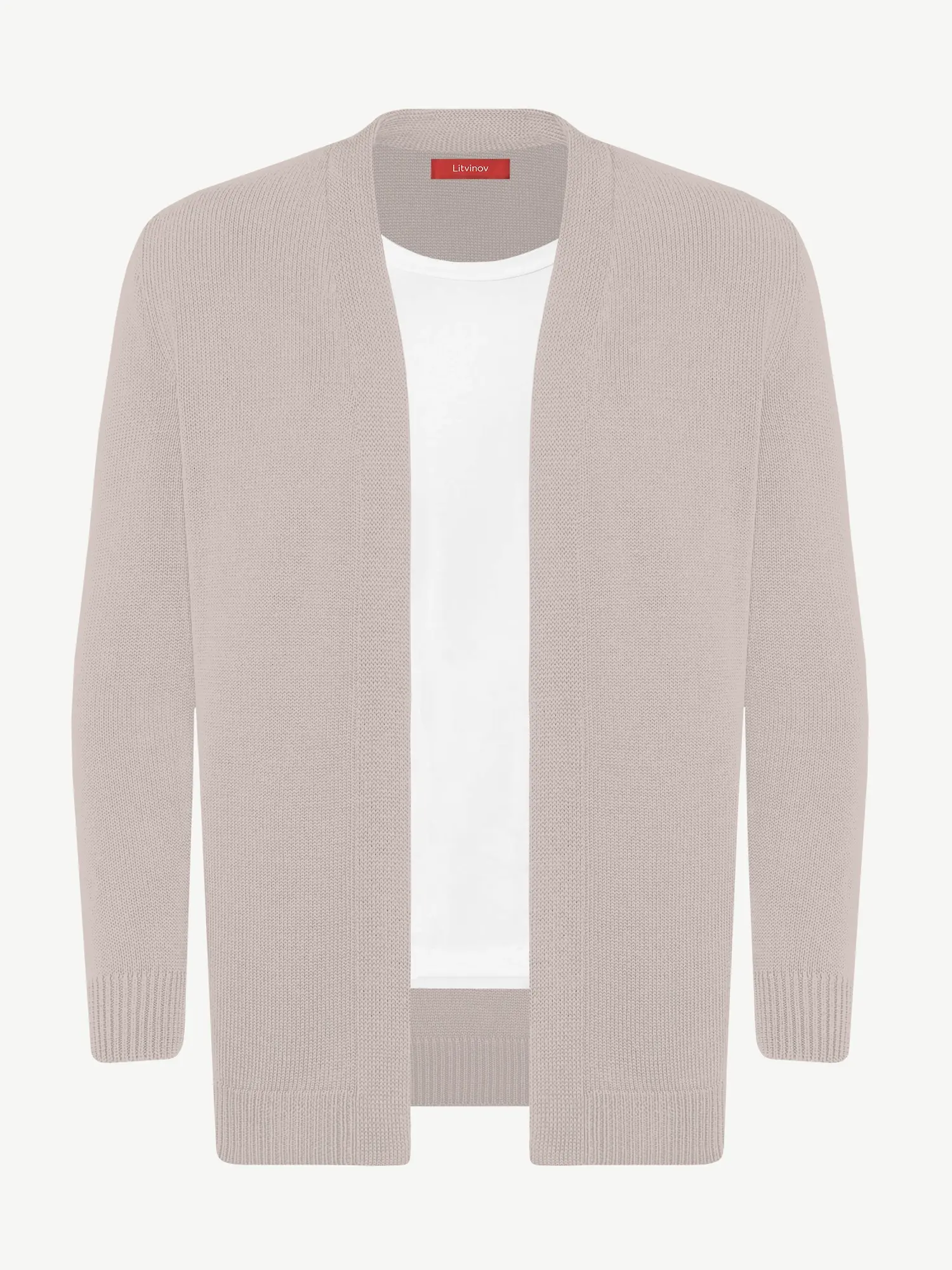 Кардиган с планкой из шелка