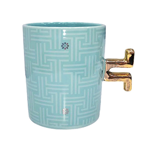 Керамическая кружка SWED HOUSE, бирюзовый, 325 мл