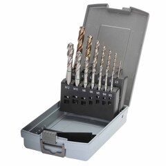 Набор метчиков машинных M3 -M12 HSSE DIN371/376 (Винт., C/2,5P, R35, + сверла) 14пр Ruko 245052RO
