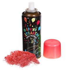 Спрей, Серпантин, Красный, 250 мл