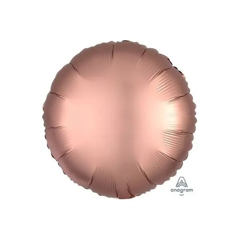 Круг Сатин Розовое-Золото An 18"