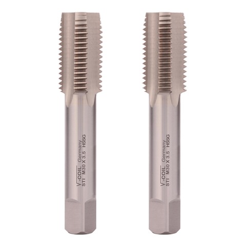 Метчик STI М30х3,5 (Комплект 2шт) HSS-G 60° 4h 162мм a=20 Volkel 03054