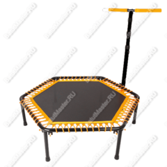 Каркасный батут с Т-образной ручкой, оранжевый, диаметр 4 фт, шестиугольный