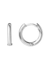 Серьги кольца 12 мм из серебра