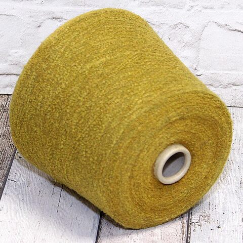 Микробукле кашемир (32%) с альпакой GARGANTU / SPUMA 1800 горчица