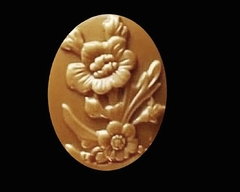 Силиконовый молд камея Цветы № 37