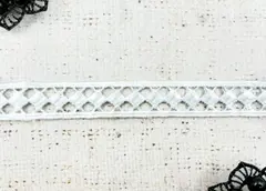 Кружево плетеное, ш. 1,6 см, белый