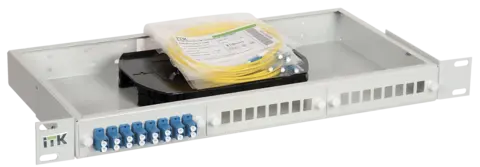 ITK 1U кросс укомплектованный: SC (Simplex) 16шт; (OS2)