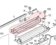 Модуль переноса отделения в сборе Ricoh B2236264