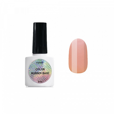 RuNail Цветная каучуковая база Color Rubber Base, 8 мл. 5301