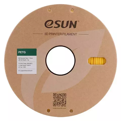 Катушка PETG-пластика ESUN 1.75 мм 1кг., ярко-желтая