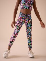 Легинсы для девочки Next E61-282, Черный, Розовый