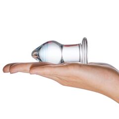Классическая анальная пробка Amethyst Rain Small - 8 см. - 